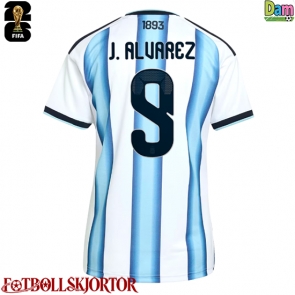Argentina Julian Alvarez #9 Hemmatröja Dam VM 2026 Kortärmad
